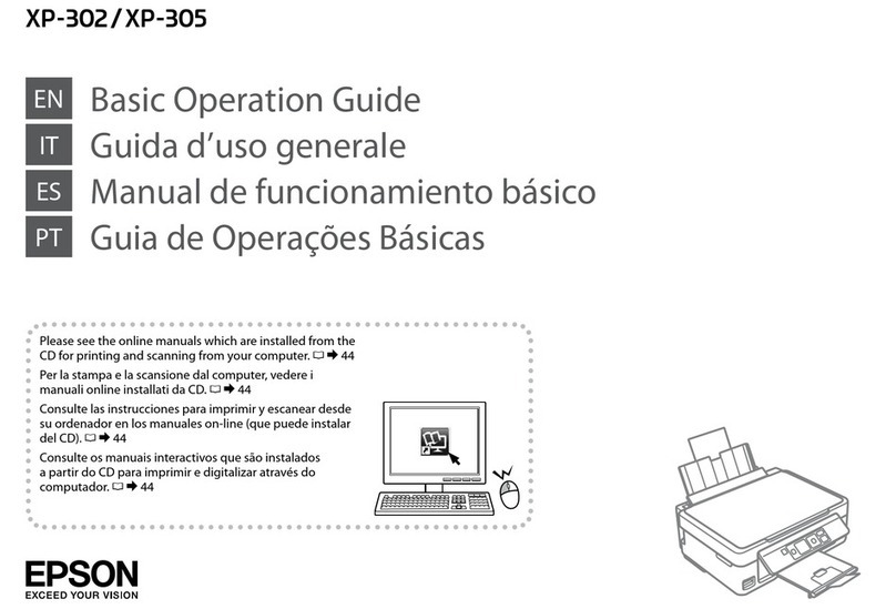 Epson XP-302 Assembly instructions