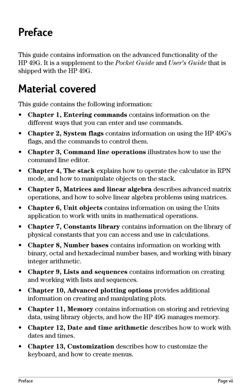 HP 49g+ User manual