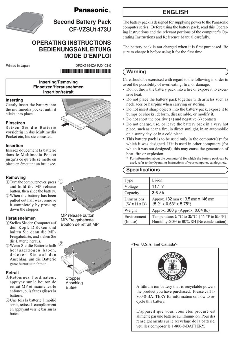 Panasonic CF-VZSU1473U User manual