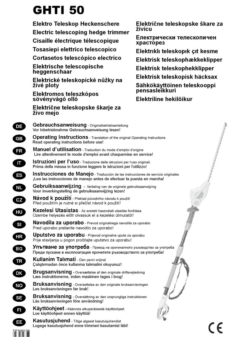 Gardol GHTI 50 operating instructions