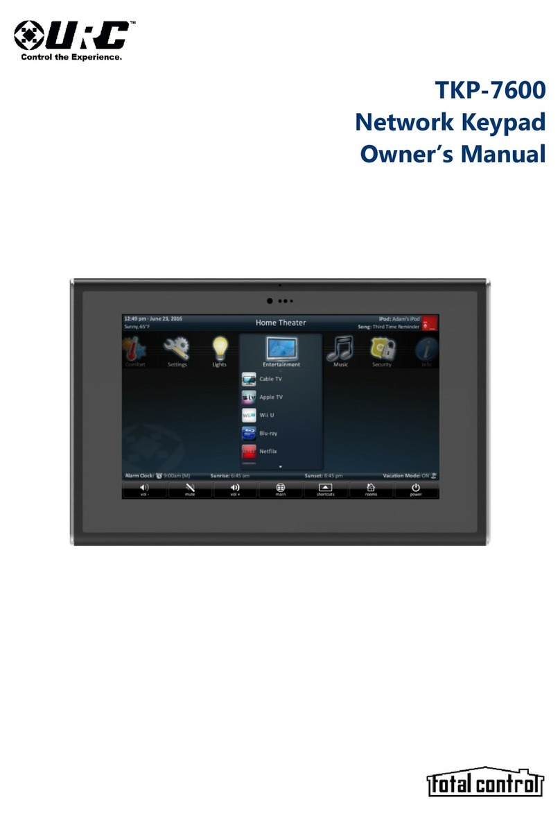 URC TKP-7600 owner's manual