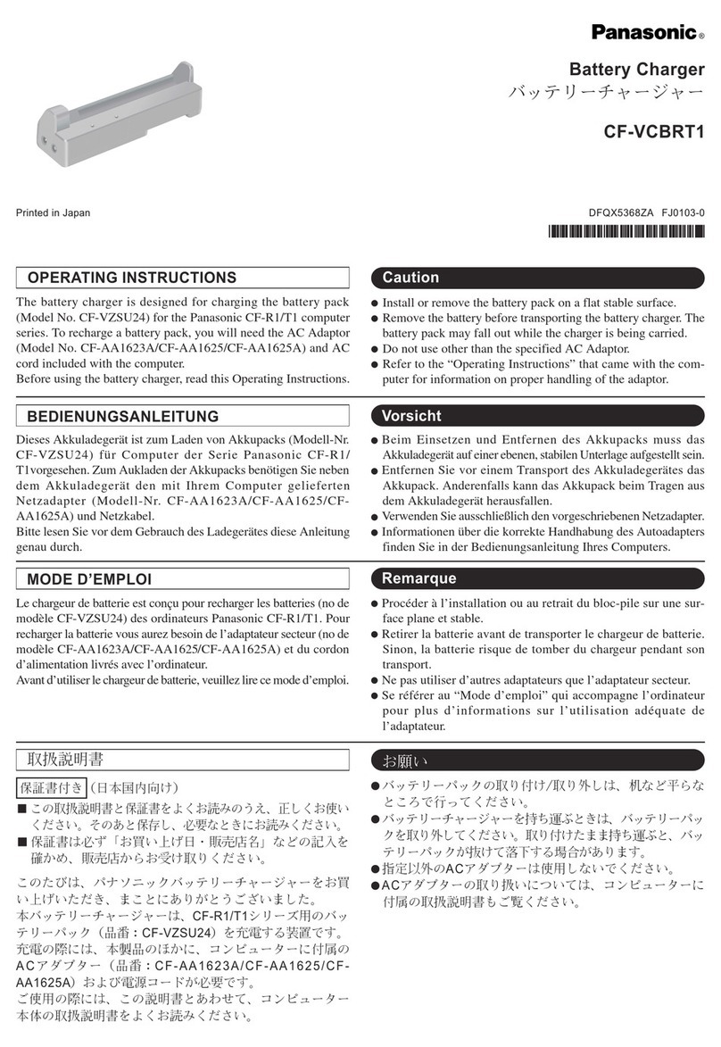 Panasonic CF-VCBRT1 operating instructions
