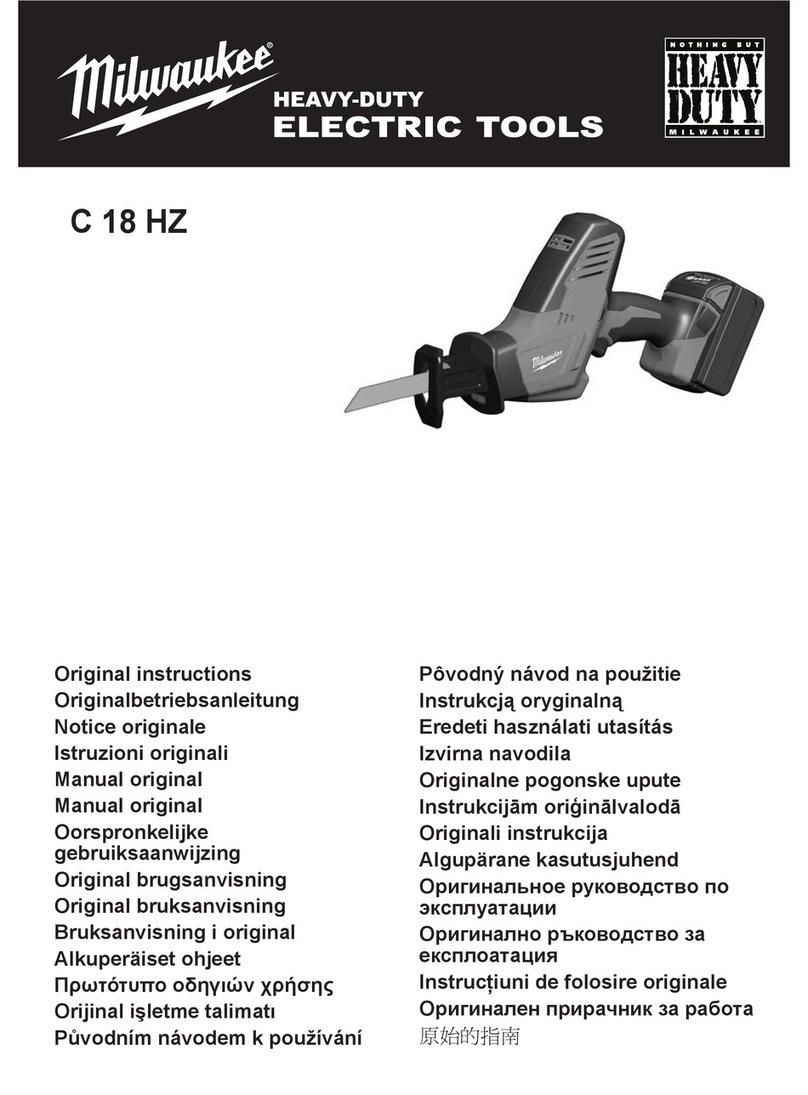 Milwaukee C 18 HZ Original instructions