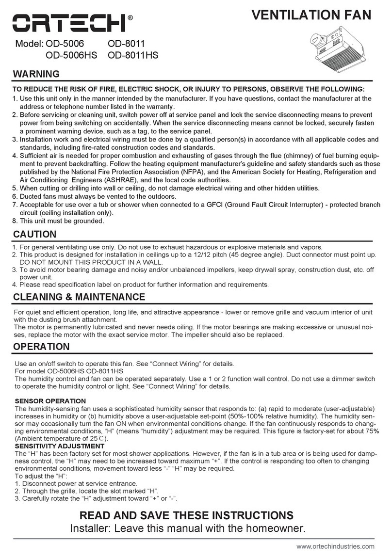 Ortech OD-5006 User manual