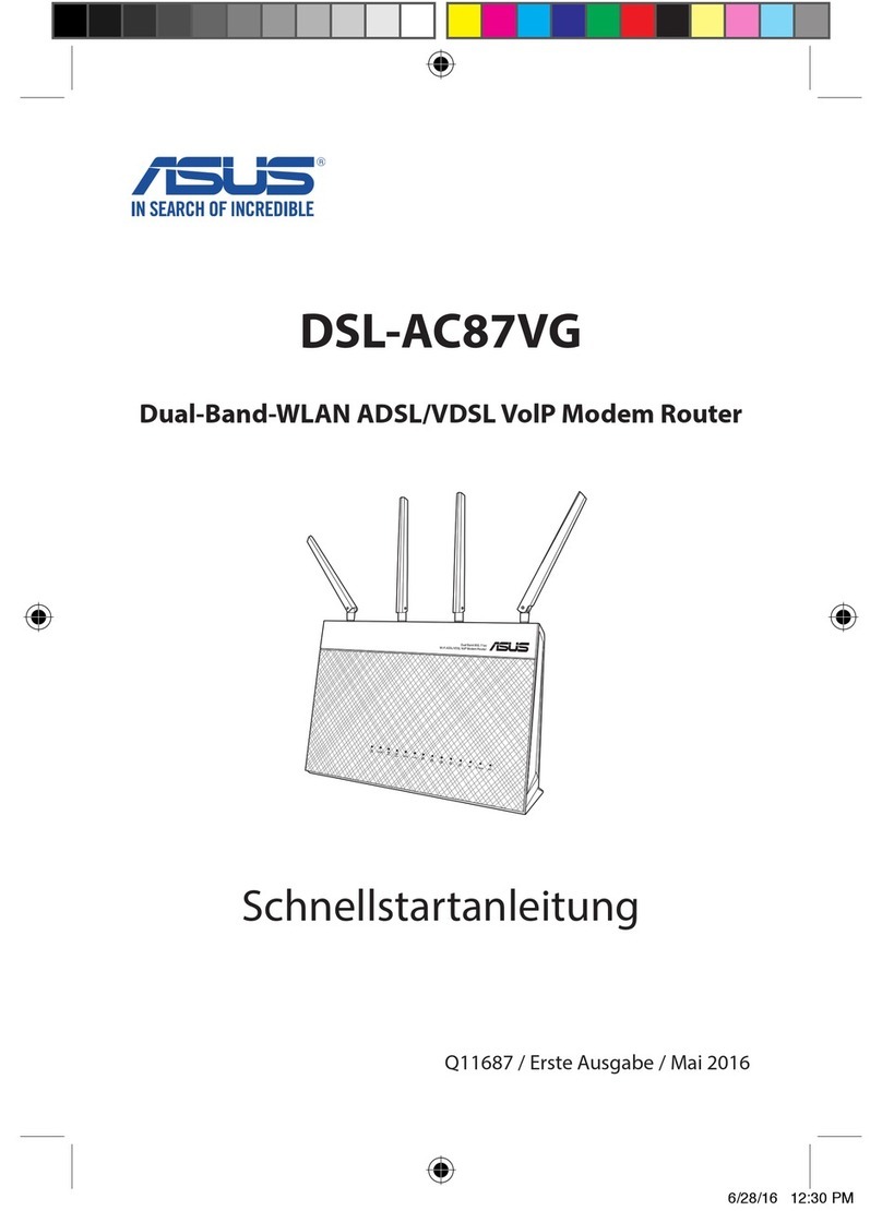 Asus DSL-AC87VG User manual Asus DSL-AC87VG User manual