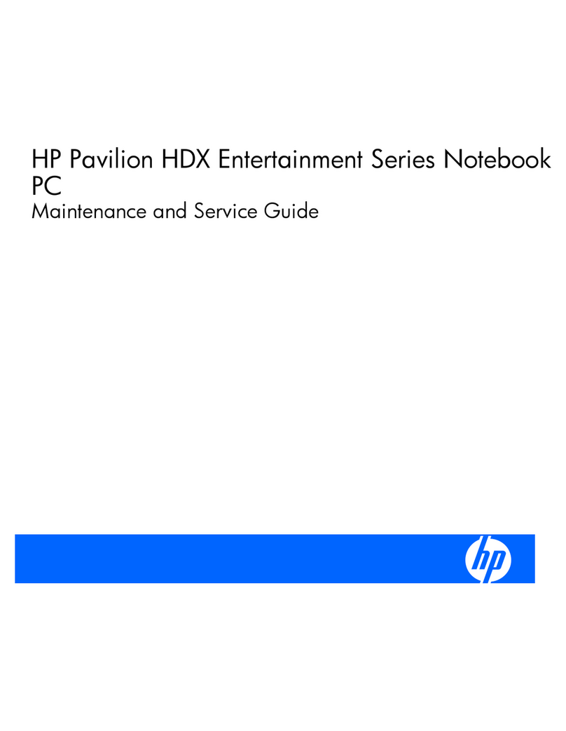 HP Pavilion HDX Entertainment Series Manual