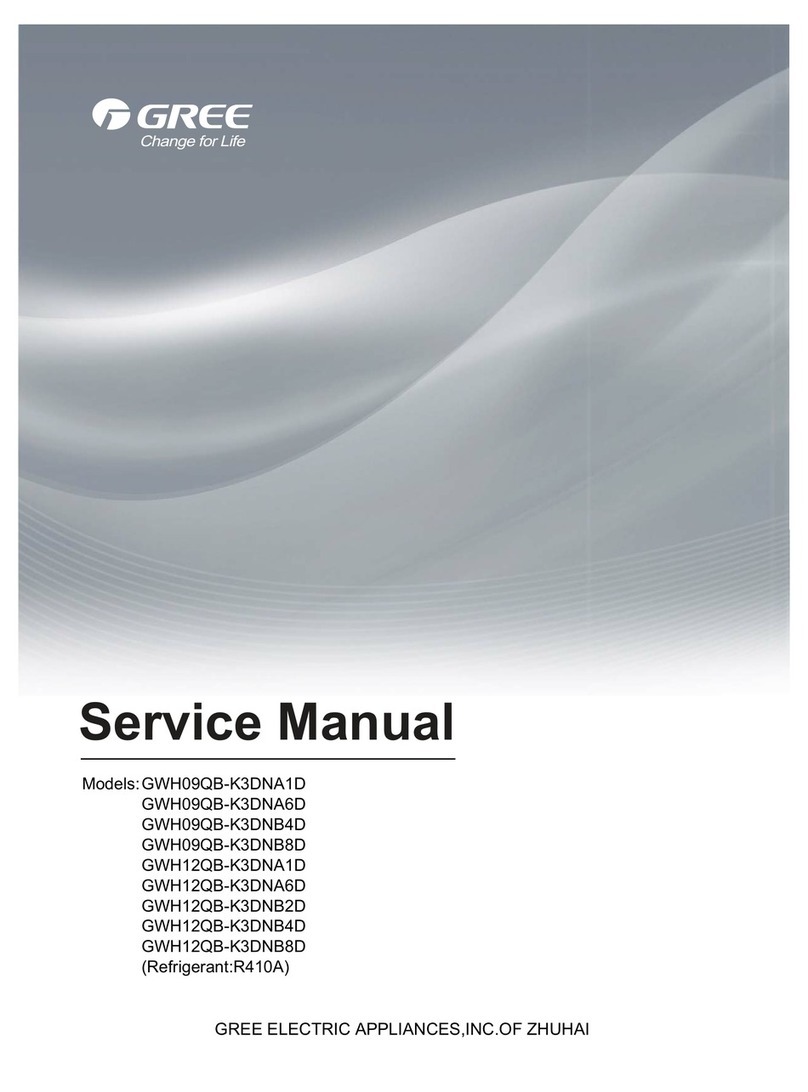 Gree GWH09QB-K3DNA6D User manual