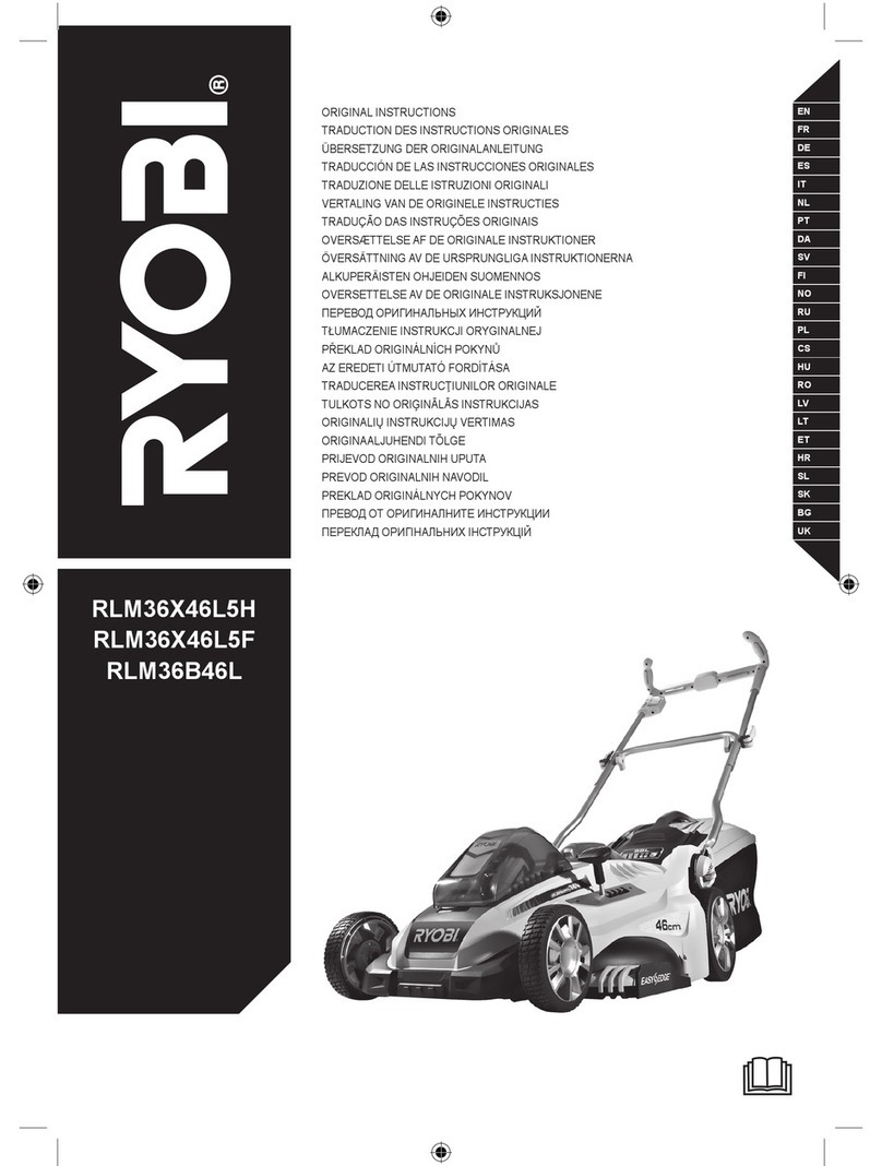 Ryobi RLM36X46L5H User manual Ryobi RLM36X46L5H User manual