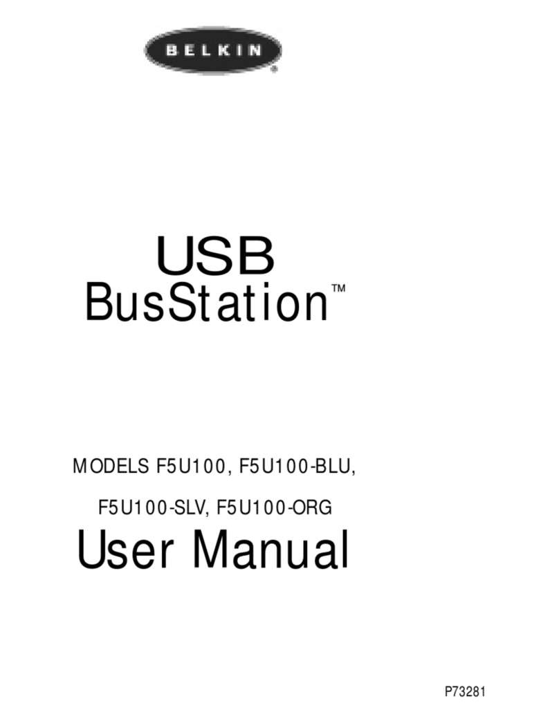 Belkin BusStation F5U1000 User manual Belkin BusStation F5U1000 User manual
