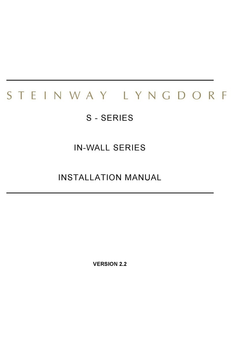 STEINWAY LYNGDORF S-SERIES installation manual