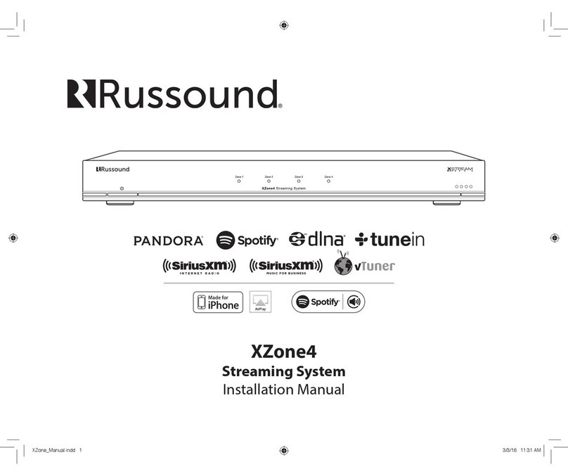 Russound XZone4 installation manual