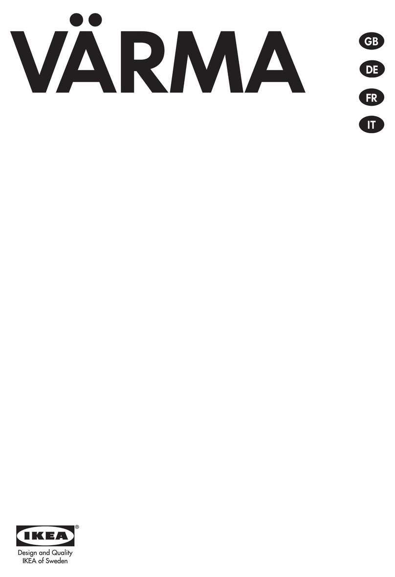 IKEA WARMA User manual IKEA WARMA User manual