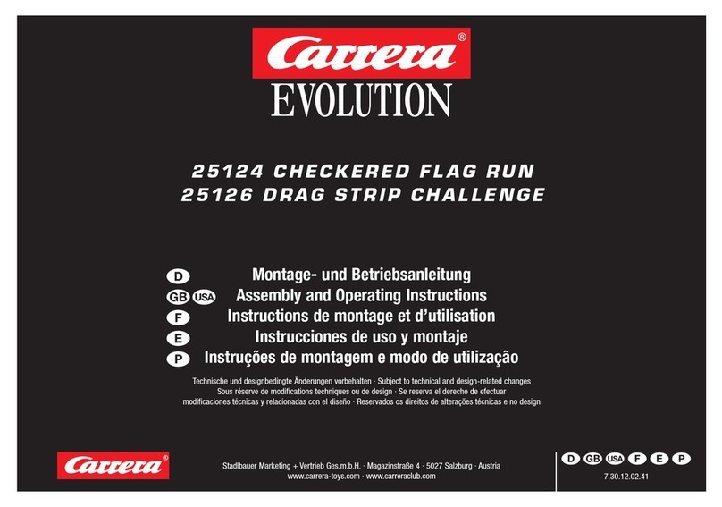 Carrera 25124 CHECKERED FLAG RUN Assembly and operating instructions