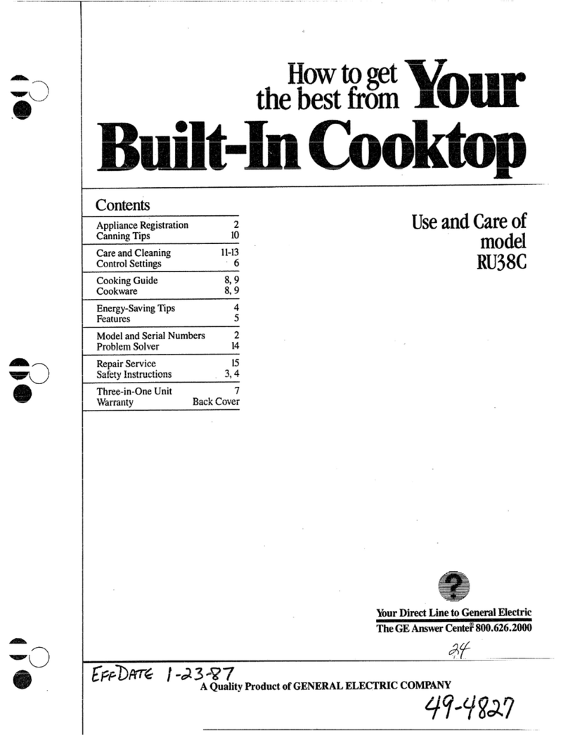 GE RU38C Installation instructions