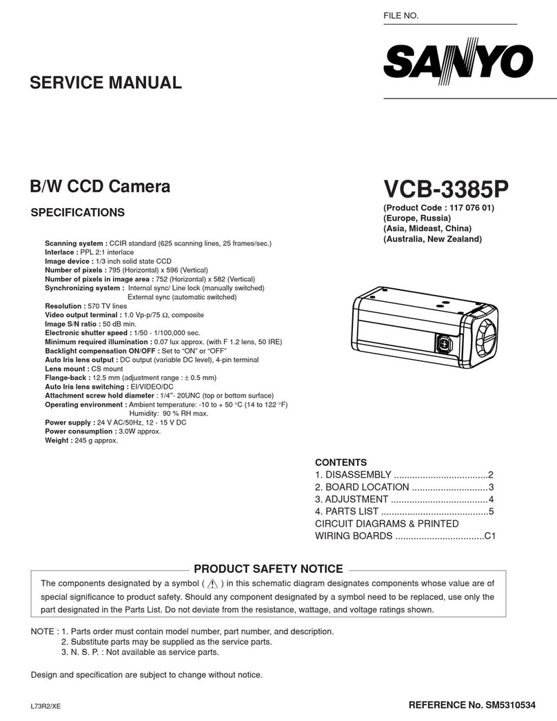 Sanyo VCB-3385P User manual