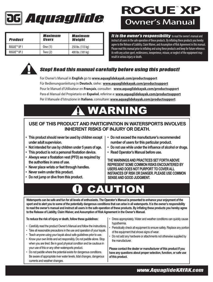 Aquaglide ROGUE XP SERIES User manual