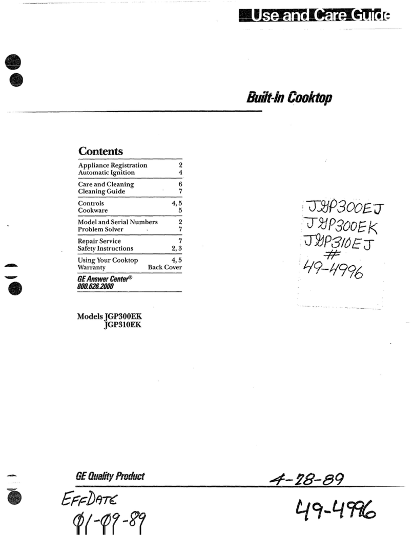 GE JGP300EK User manual