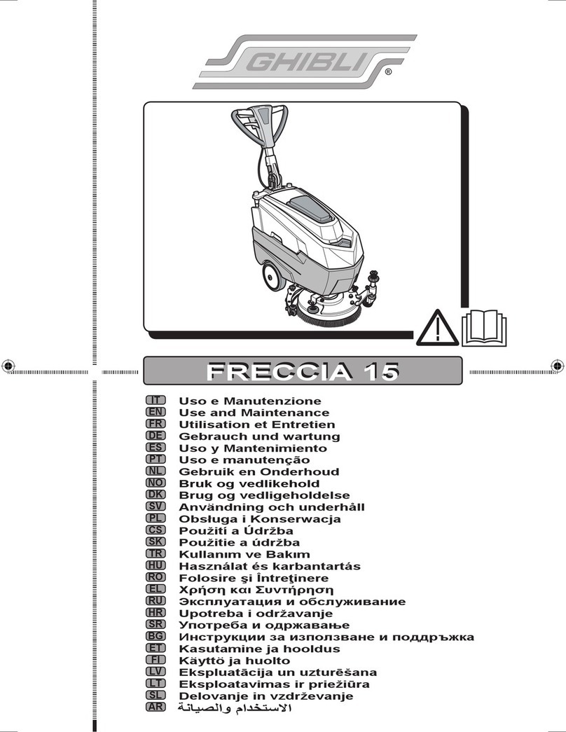 Ghibli FRECCIA 15 Use and maintenance