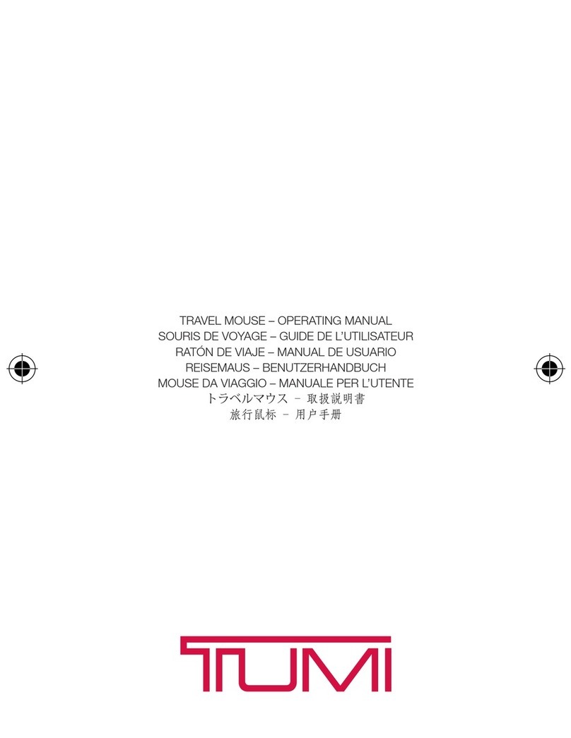 Tumi TRAVEL MOUSE operating manual
