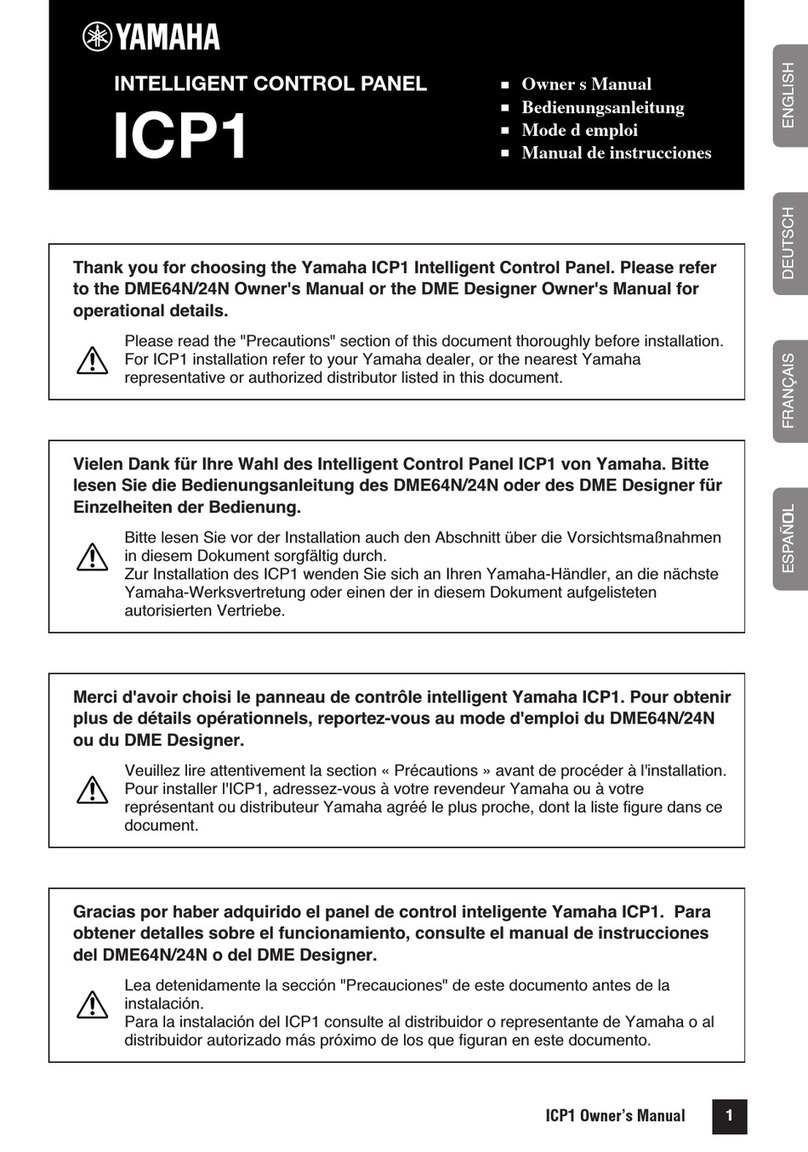 Yamaha ICP1 owner's manual