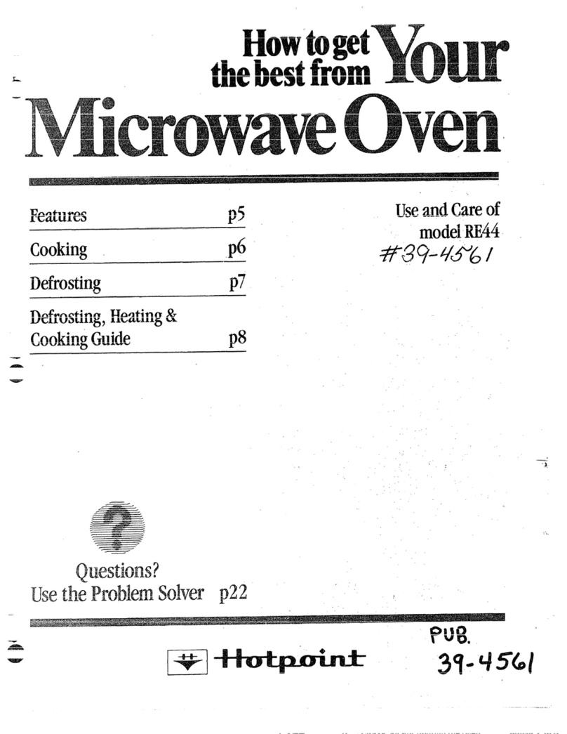 Hotpoint RE44 Installation instructions Hotpoint RE44 Installation instructions