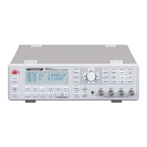 Rohde & Schwarz HM8118 user manual