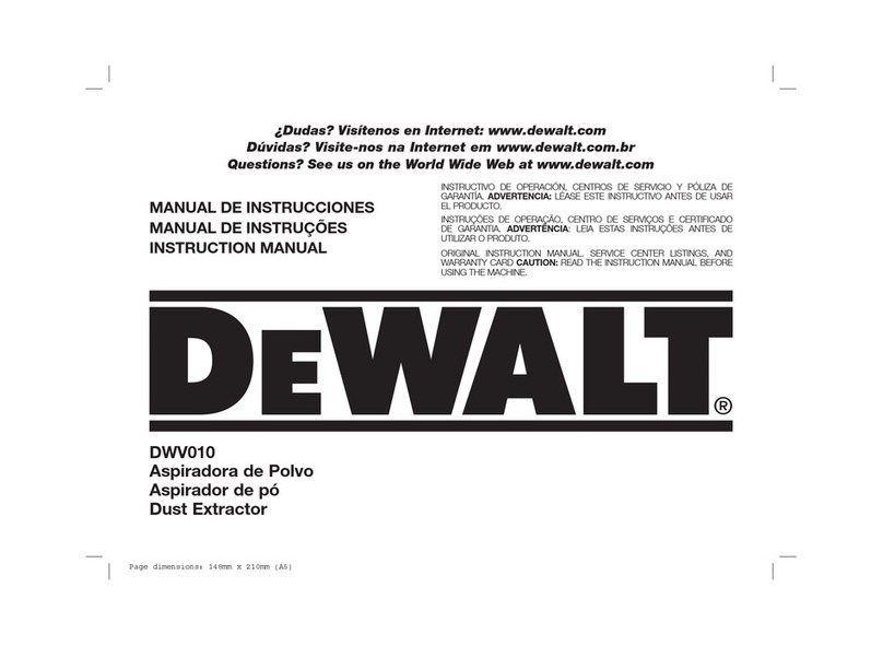 DeWalt DWV010 instruction manual