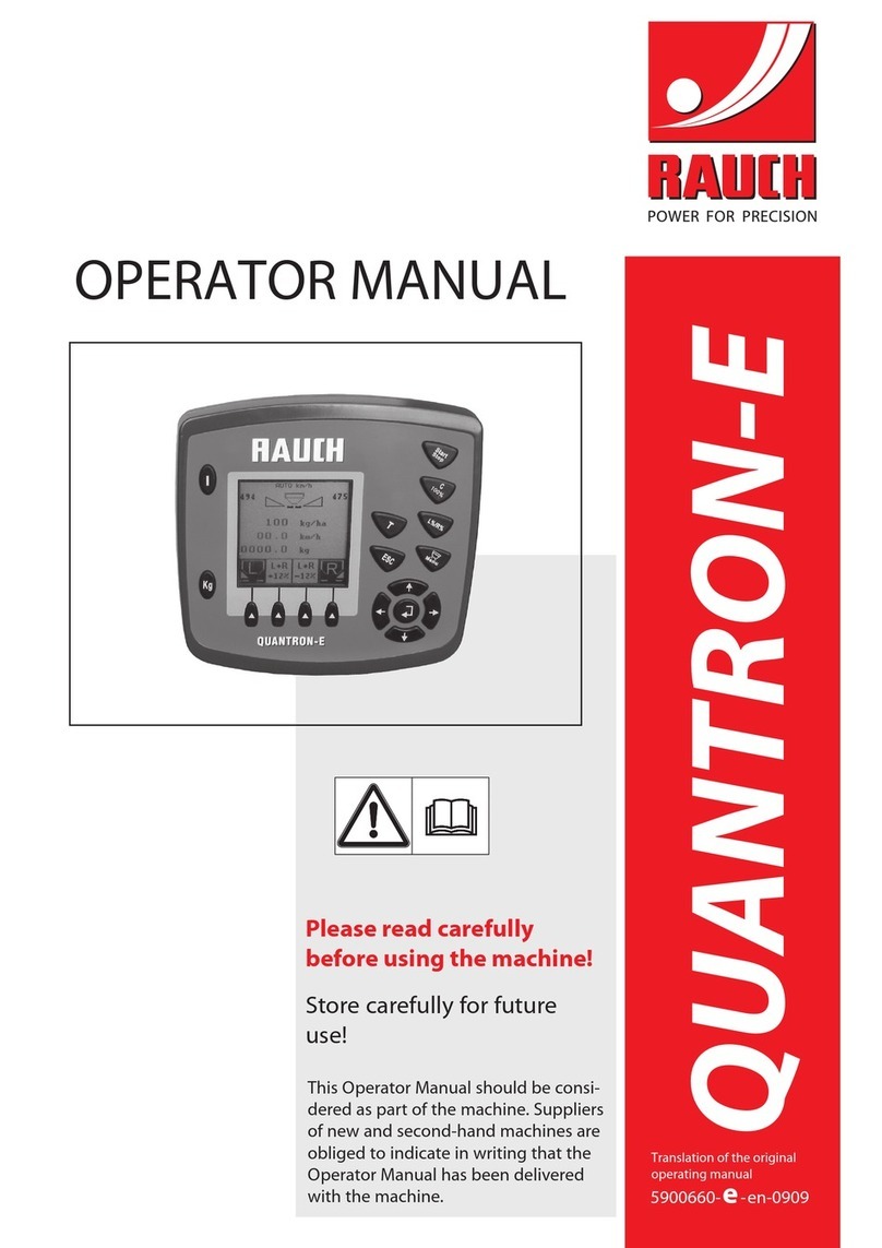 Rauch quantron e Operator's manual