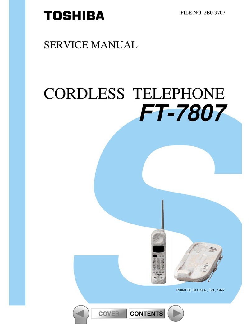 Toshiba FT-7807 User manual Toshiba FT-7807 User manual