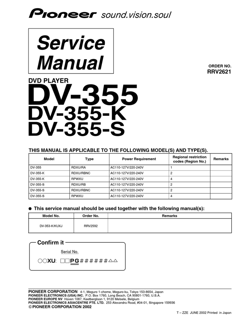 Pioneer DV-355 User manual