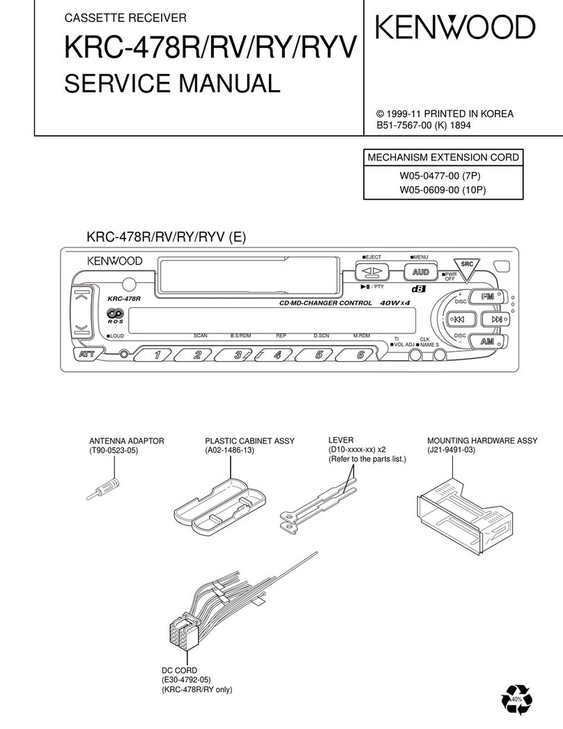 Kenwood KRC-478R User manual