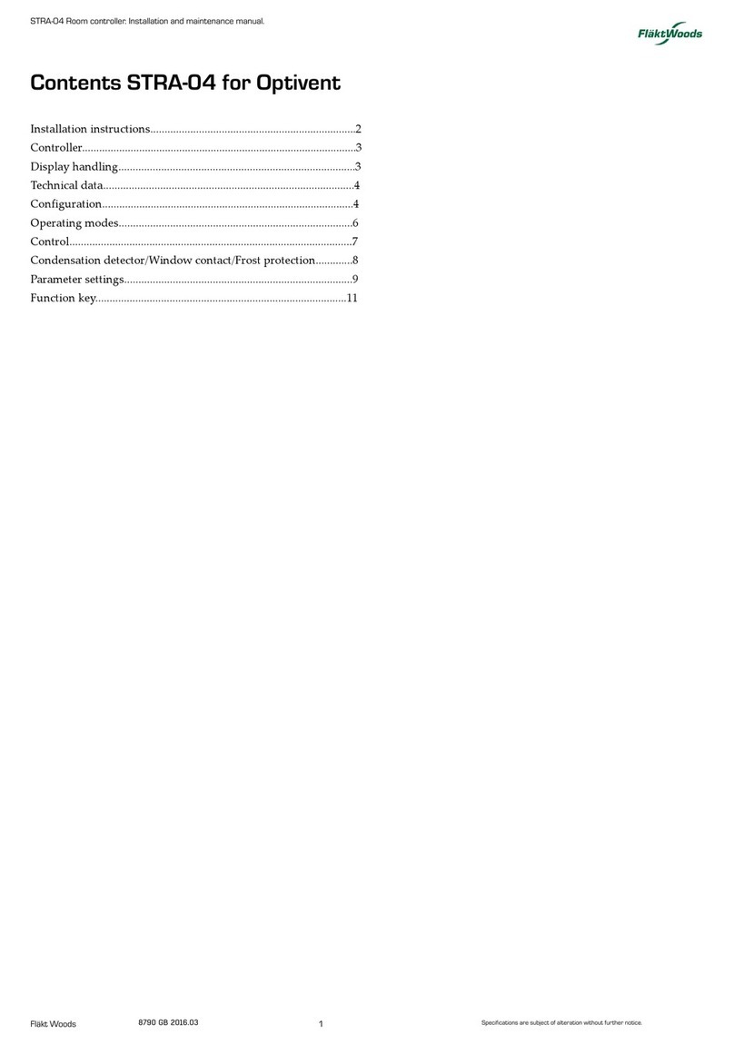 flakt woods STRA-04 Installation & maintenance manual