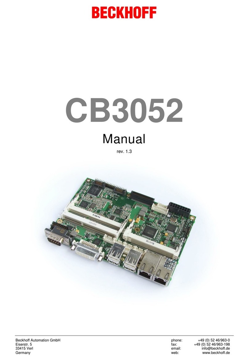 Beckhoff CB3063 User manual