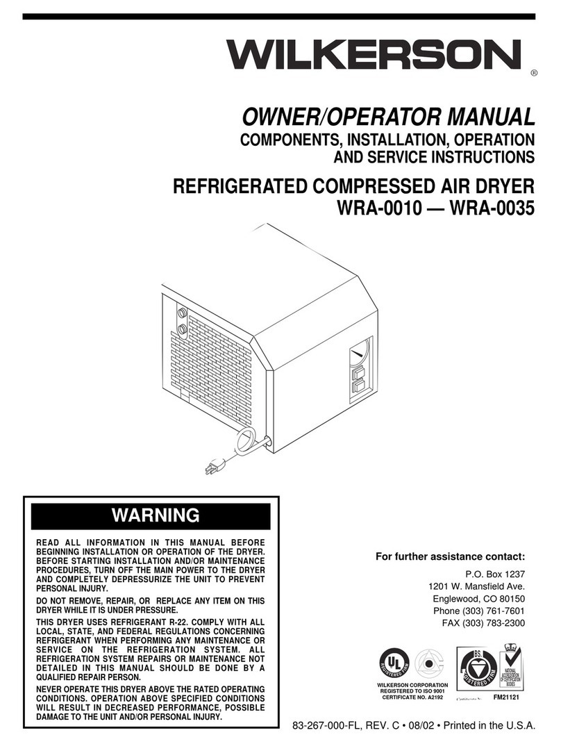 Wilkerson WRA-0010 Owner's manual