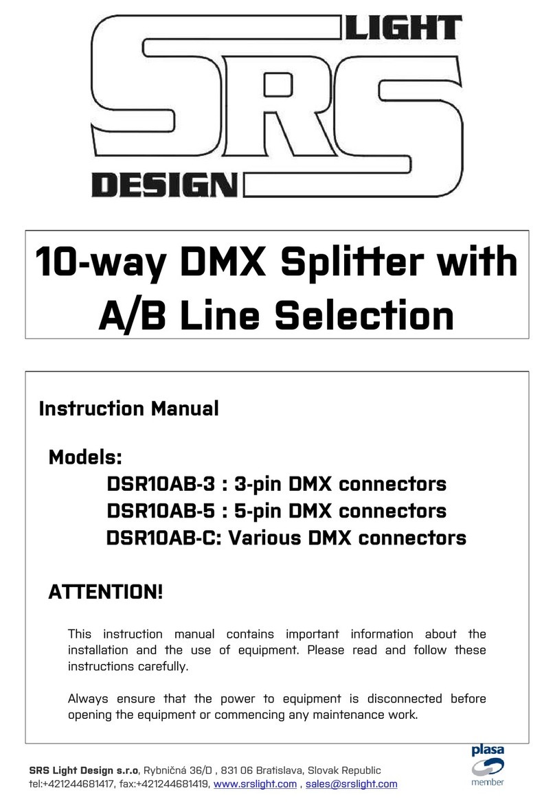 SRS Light Design DSR10AB-3 instruction manual