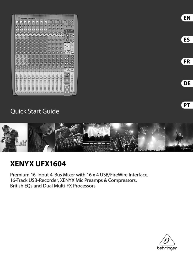 Xenyx UFX1604 quick start guide
