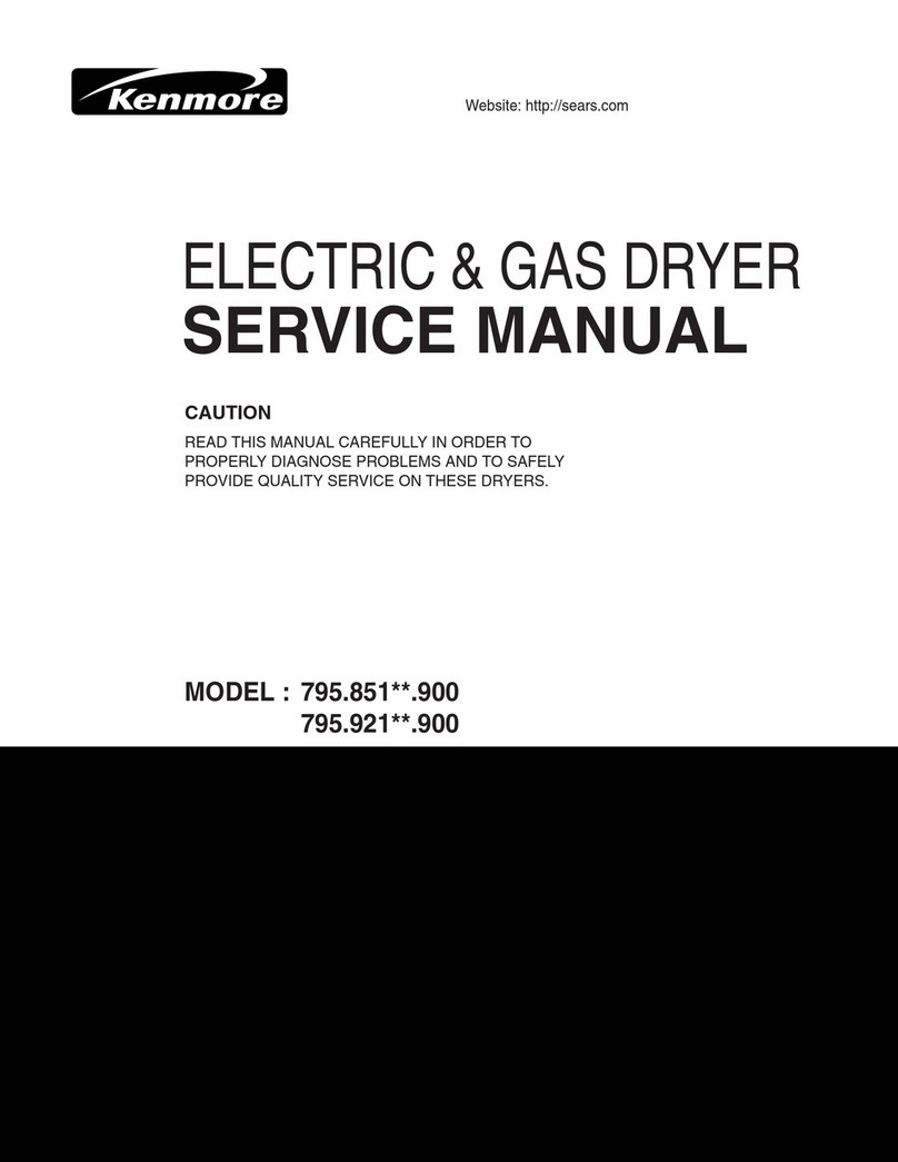 Kenmore 795.851**.900 User manual