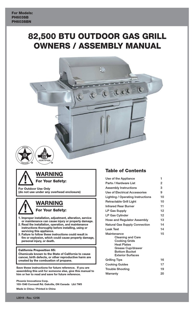Phoenix PH603SBN Owner's/assembly manual Phoenix PH603SBN Owner's/assembly manual