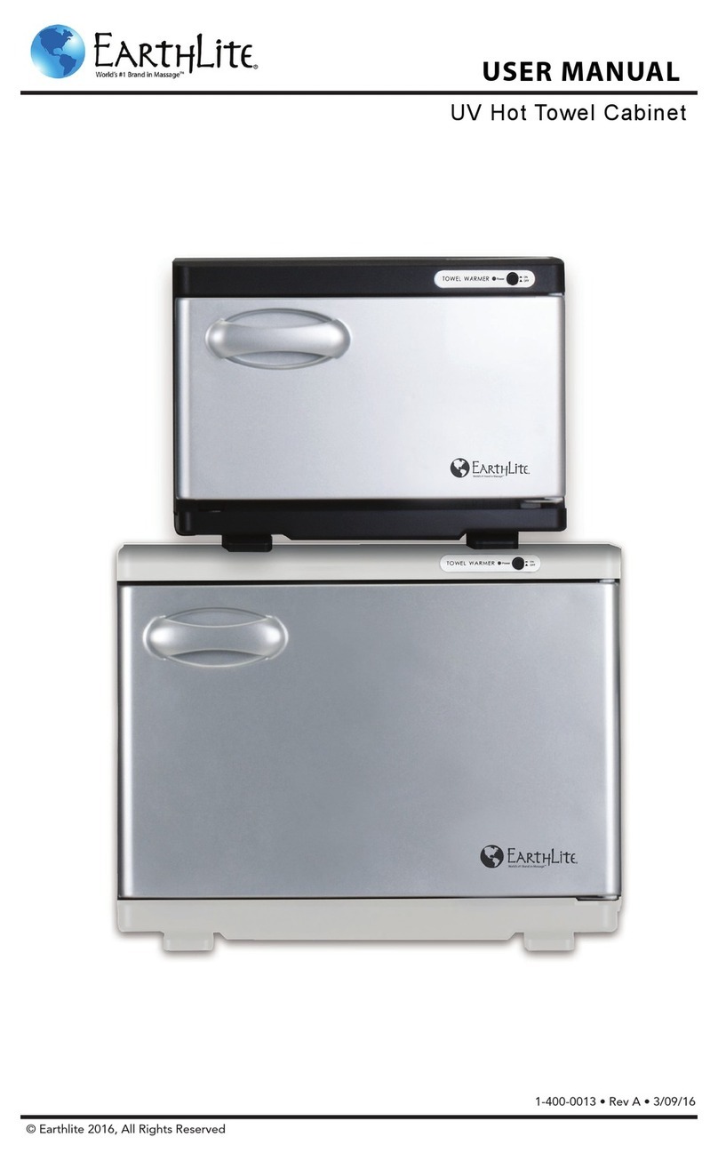 Earthlite UV Hot Towel Cabinet Mini user manual