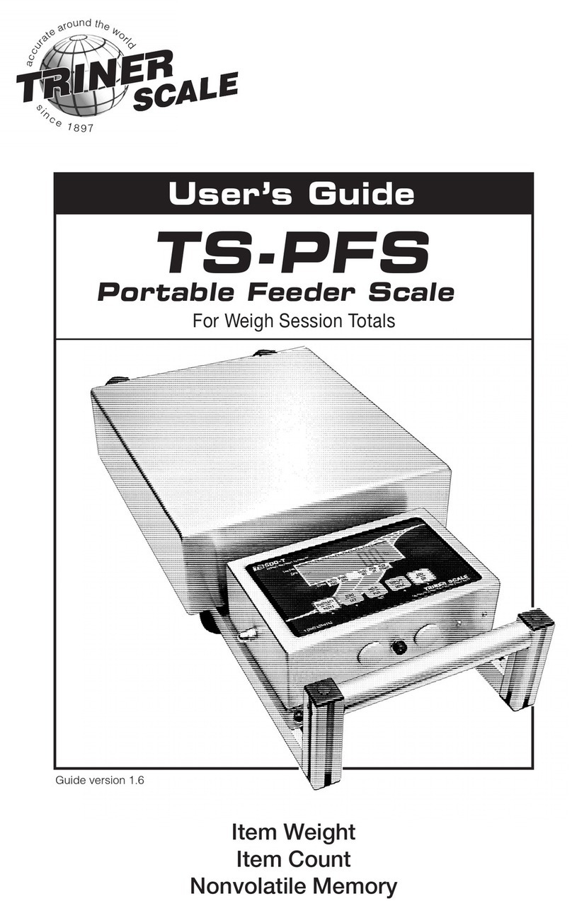 Triner Scale TS-PFS User manual Triner Scale TS-PFS User manual