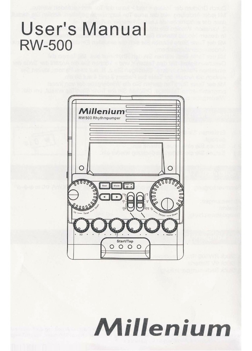 thomann Millenium RW500 owner's manual
