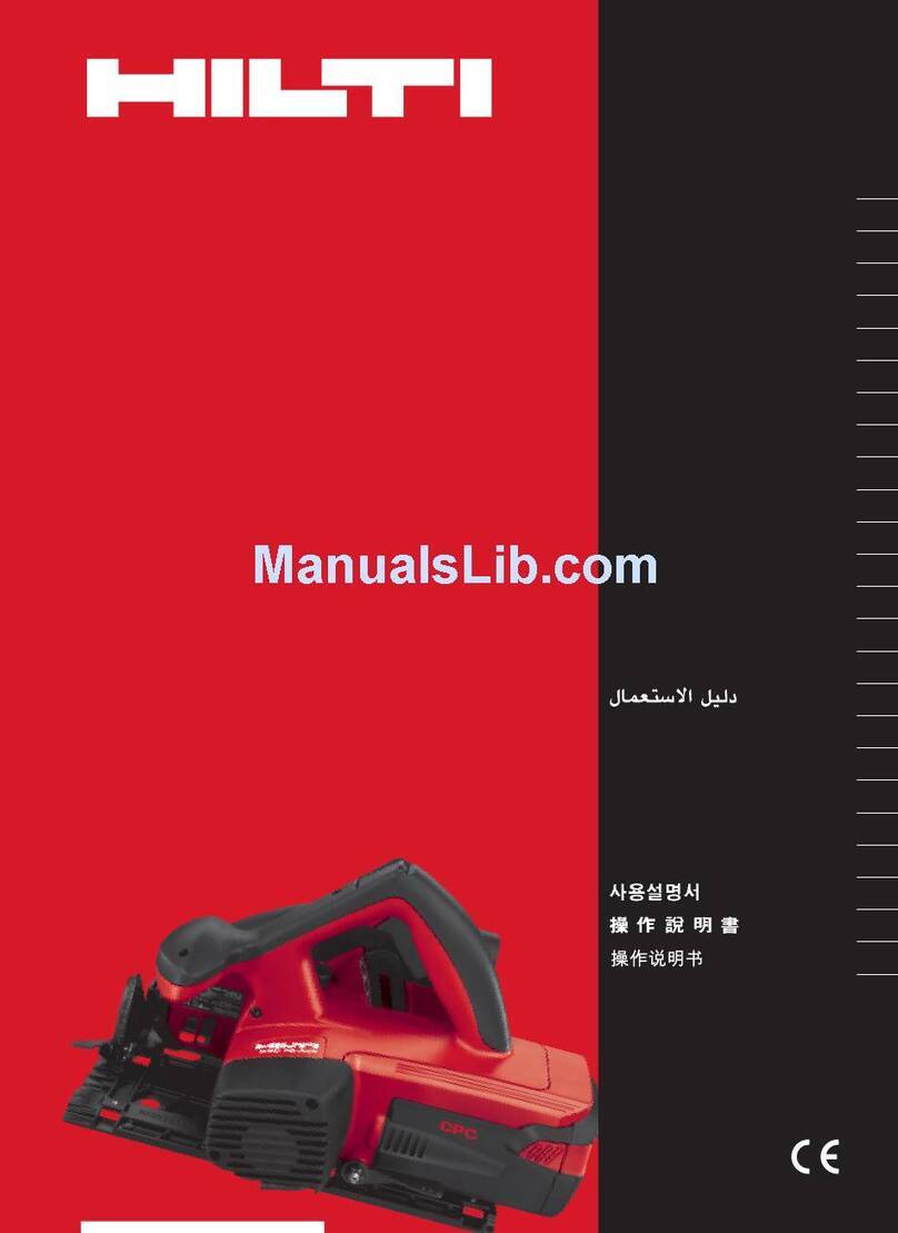 Hilti WSC 70-A36 operating instructions Hilti WSC 70-A36 operating instructions