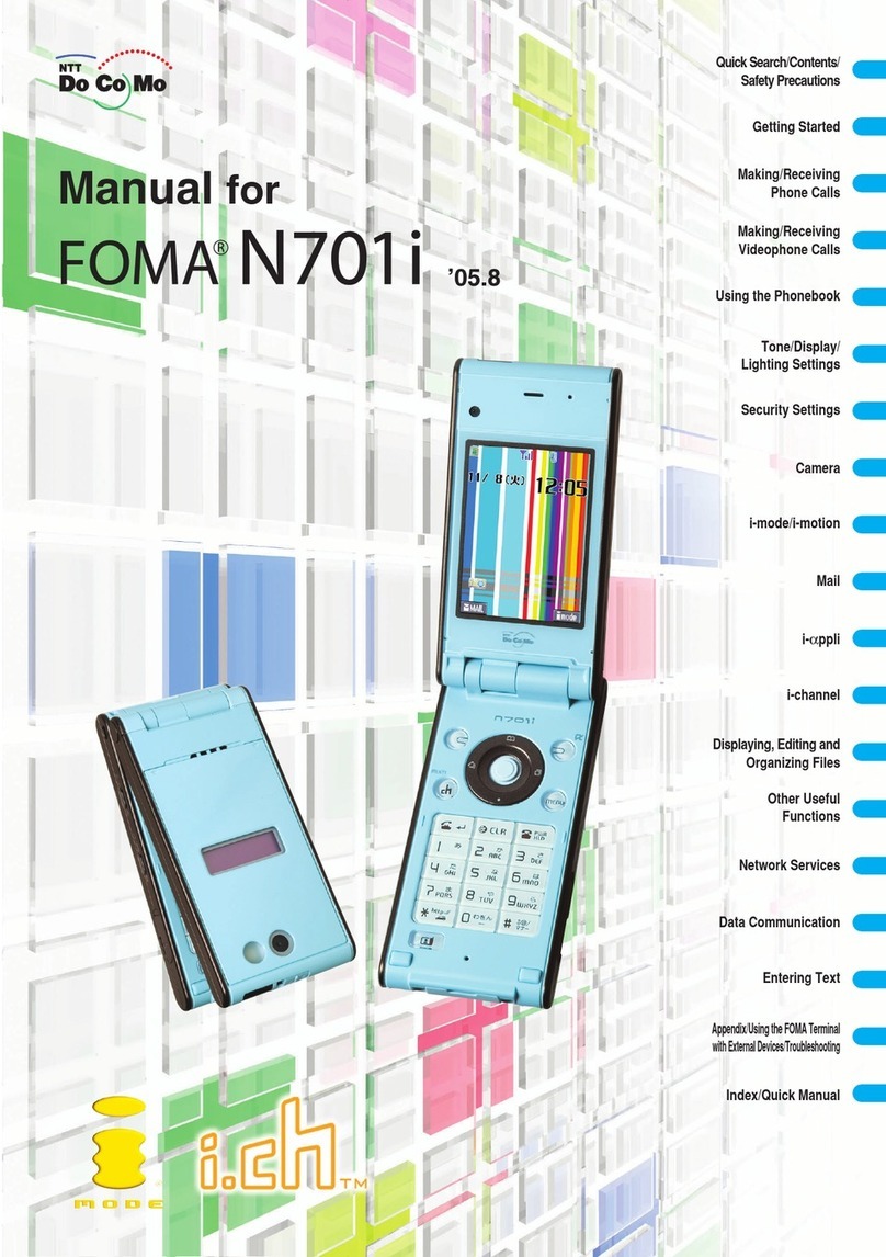 Docomo FOMA N701i User manual