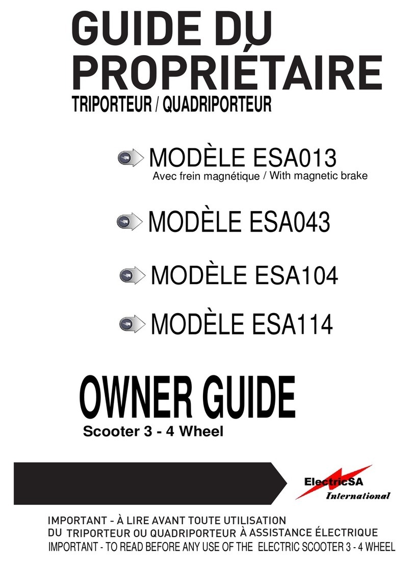 ElectricSA ESA 013 owner's guide