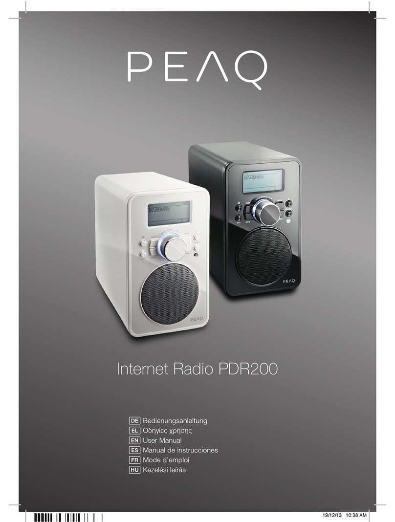 Peaq PDR200 User manual
