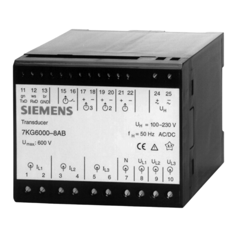Siemens 7KG6000-8AA User manual Siemens 7KG6000-8AA User manual