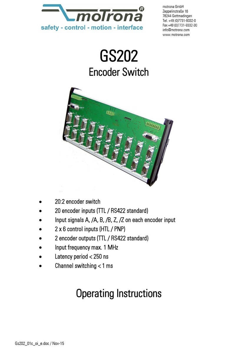Motrona GS202 operating instructions