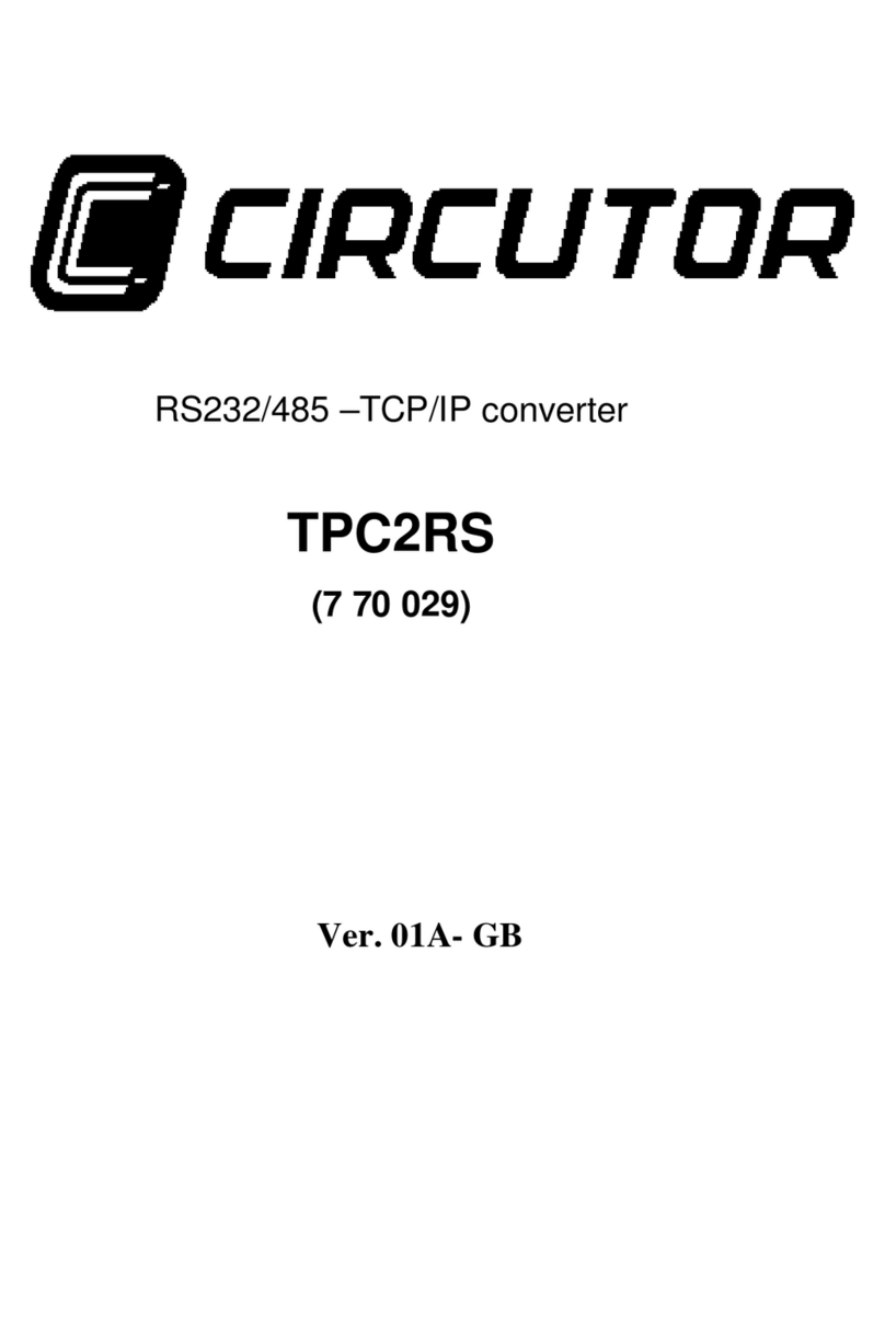Circutor TPC2RS User manual