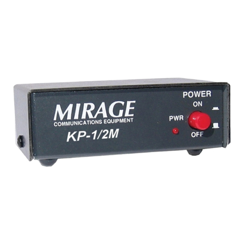 Mirage KP-1 series instruction manual