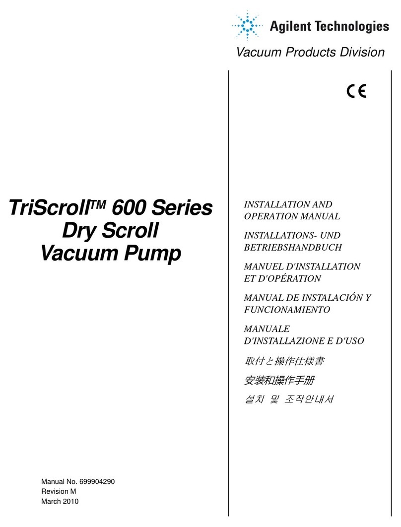 Agilent Technologies TriScroll 600 Series User manual